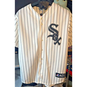 Gordon Beckham White Sox Jersey #15 Majestic Mens Large White Baseball MLB